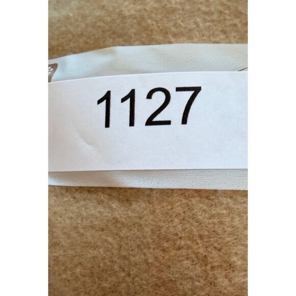 Kenar Neutral Tan Wool Blend Dress  Minimalist Crêpe/Tan Sleeveless Midi Career - Picture 10 of 10